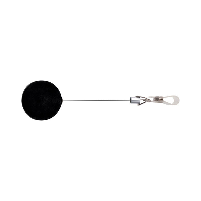 Advantus Premier ID Reel with Badge Strap, Silver/Black, 12/BX