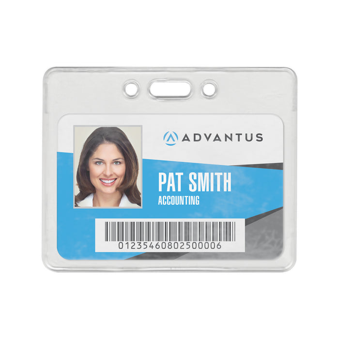 Advantus Proximity Badge Holder, Horizontal, 3.5 in. x 2.25 in., 50/PK