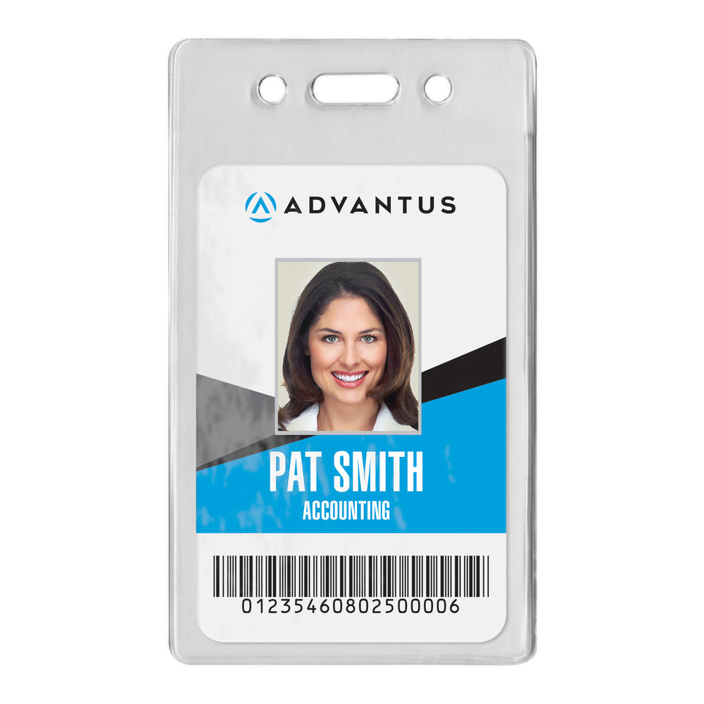 Advantus Proximity Badge Holder, Vertical, 2.38 in. x 3.675 in, 50/PK