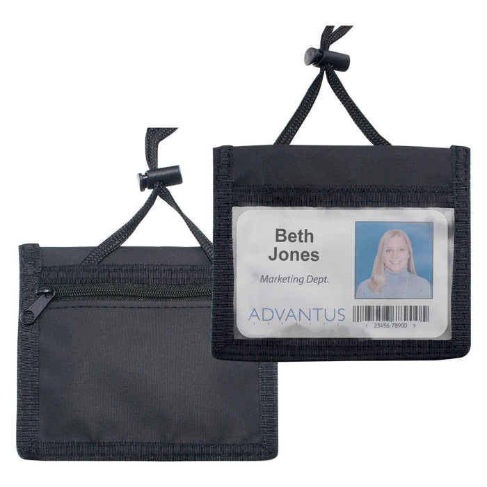 Advantus ID/Convention Neck Pouch, Horizontal, 4in. x 2¼in, 12/PK