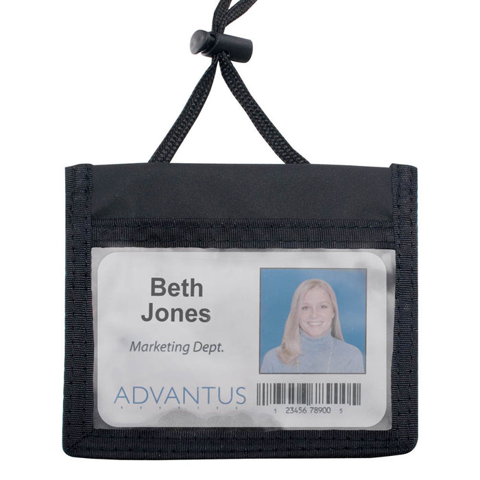 Advantus ID/Convention Neck Pouch, Horizontal, 4in. x 2¼in, 12/PK