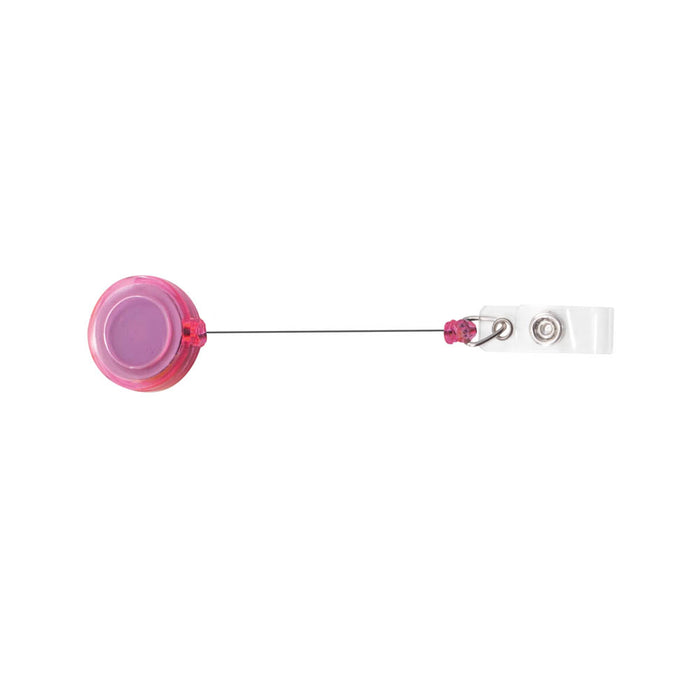 Advantus ID Badge Reels, Assorted Neon Colors, 20/PK