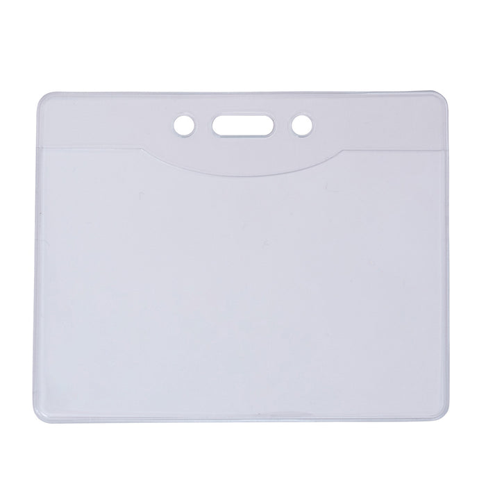 Advantus Oversized Vinyl Badge Holder, Horizontal, 4in. x 2¾in, 50/PK