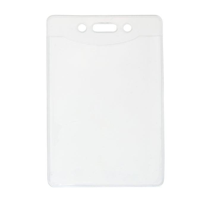 Advantus Oversized Vinyl Badge Holder, Vertical, 2⅞in. x 3⅞in, 50/PK