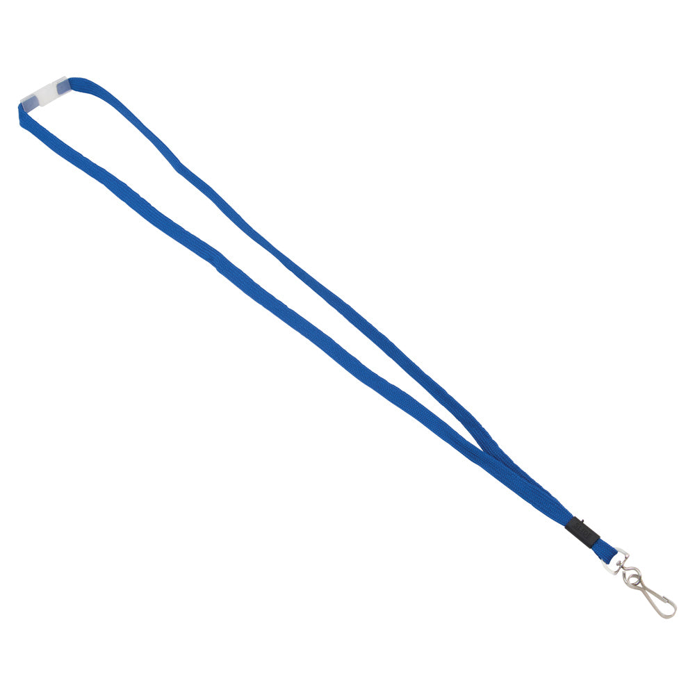 Advantus Breakaway Lanyard with J Hook, Blue, 24/BX