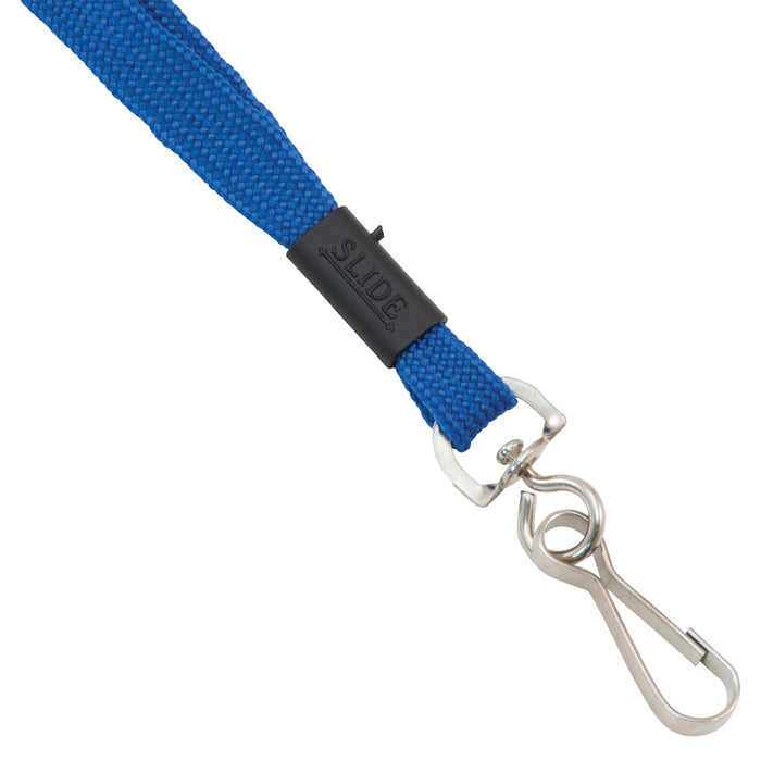 Advantus Breakaway Lanyard with J Hook, Blue, 24/BX
