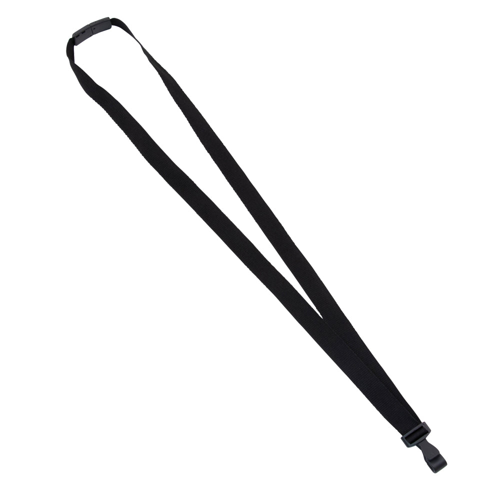 Advantus Breakaway Lanyard with Plastic Hook, Black, 12/BX