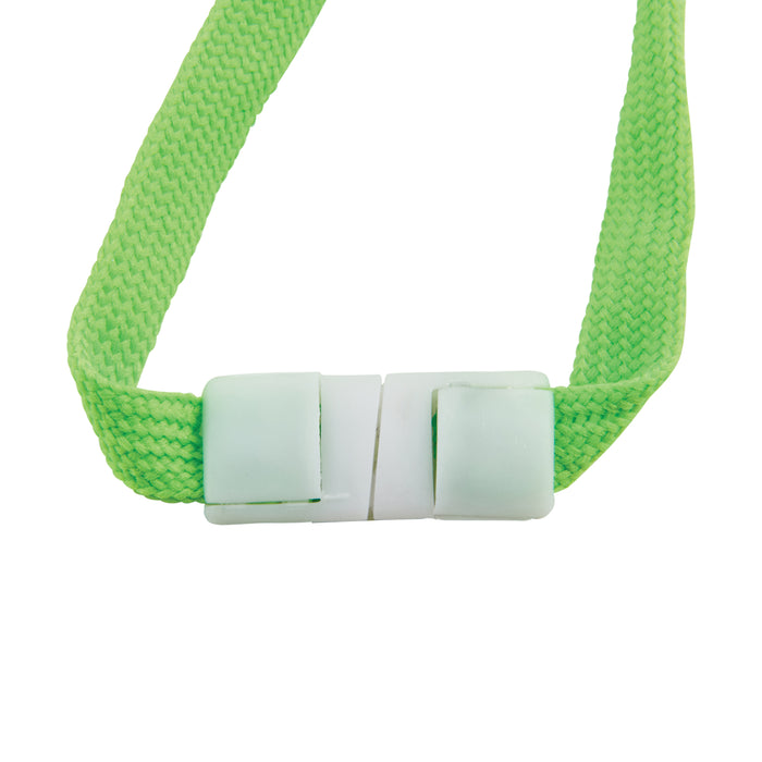 Advantus Neon Lanyards with Safety Quick Release and Swivel J Hook, 12 PK