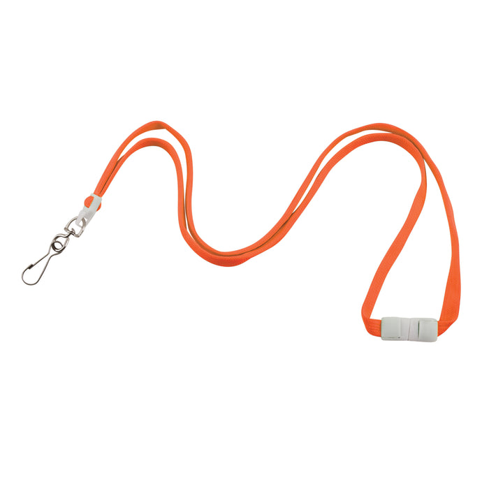 Advantus Neon Lanyards with Safety Quick Release and Swivel J Hook, 12 PK