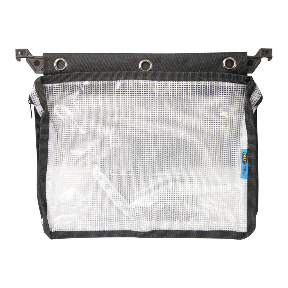 Advantus Expanding Zipper Pouch, Clear Mesh, Black — Shop Advantus