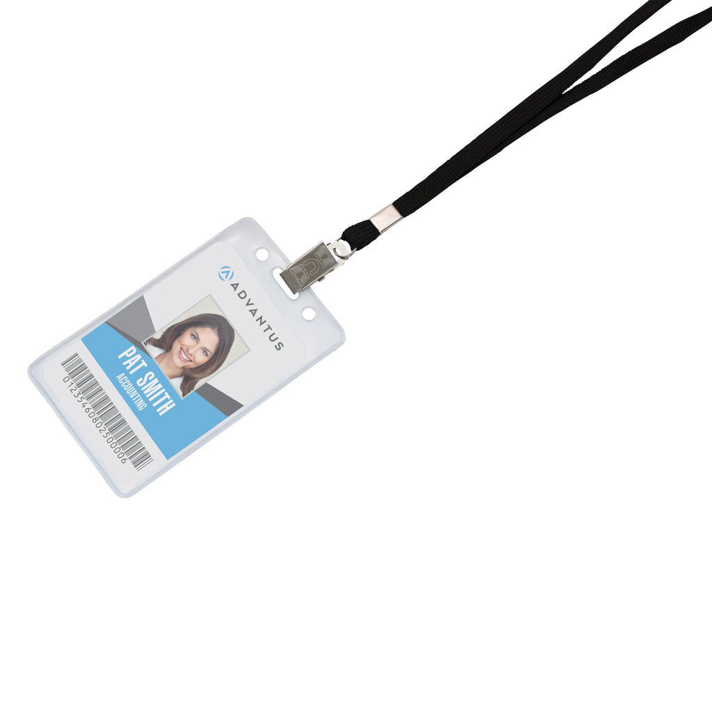 Advantus Deluxe Breakaway Safety Lanyard, Black, 24/BX