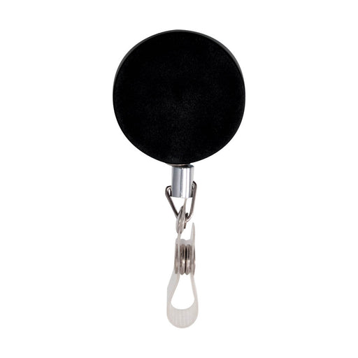 Advantus Premier ID Reel with Badge Strap, Silver/Black, 12/BX