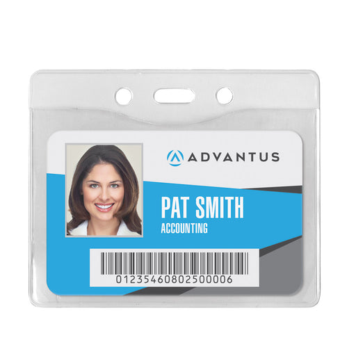 Advantus Security Badge Holder, Horizontal, 3_in. x 2_in, 50/BX