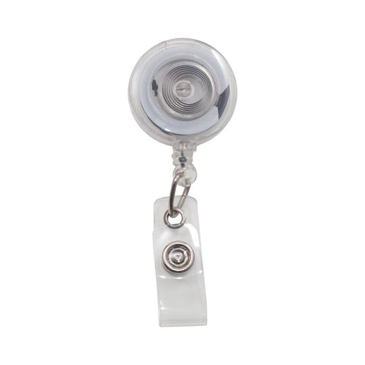 Advantus Retractable ID Card Reel, Clear, 12/PK