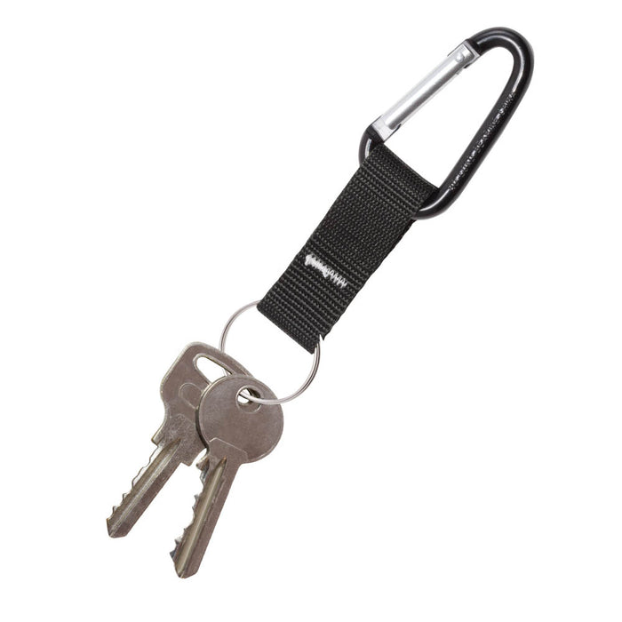 2X Sturdy Carabiner Key Chain Key Ring Key Chain Spring Key Chain Business  Waist Key Chain, Black 