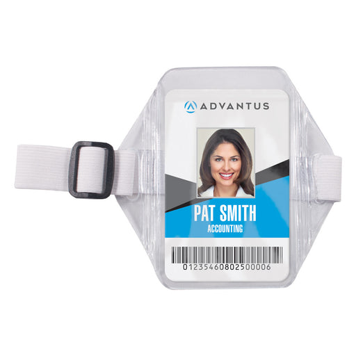 Advantus Arm Badge Holder, Vertical, 2½in. x 3½in, 12/BX