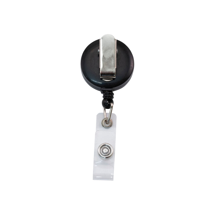 Advantus Clip on Retractable ID Reel with Badge Holder Strap, Black, 1 —  Shop Advantus