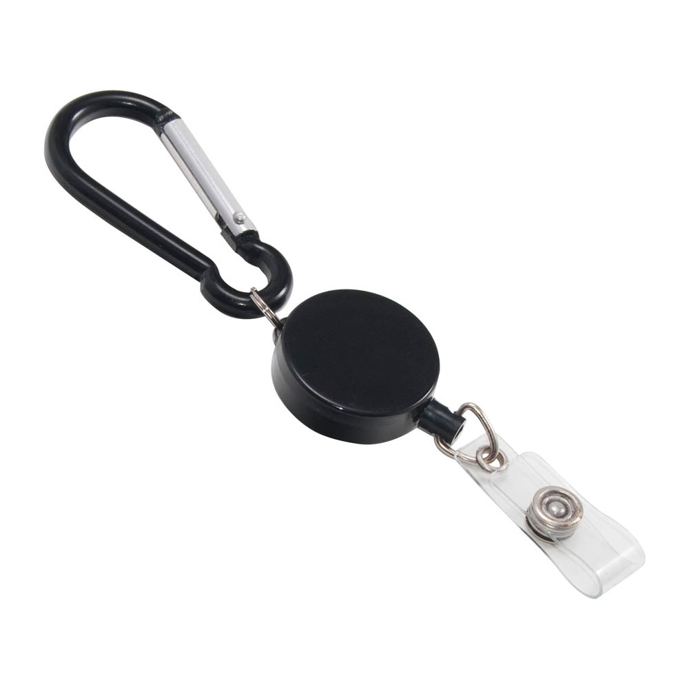 Advantus Metal Badge Reel/Carabiner Set, Black, 5/PK — Shop Advantus