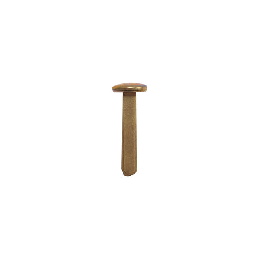 Gem Round Head Solid Brass Fasteners, 1 ¼in, Size 5, 100/BX