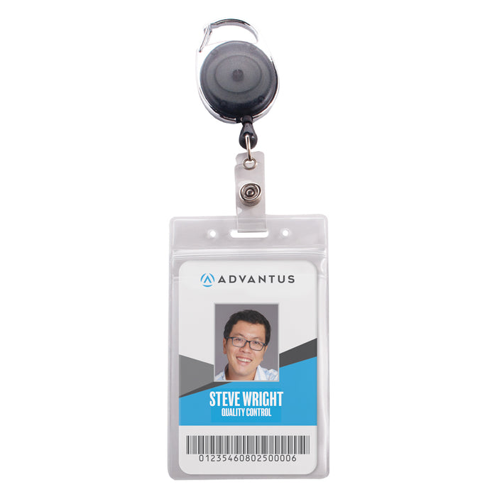 thumbnail image 2 of Badge Carabiner - Heavy Duty Carabiner Badge Reel Clip | Retractable 2 of 14