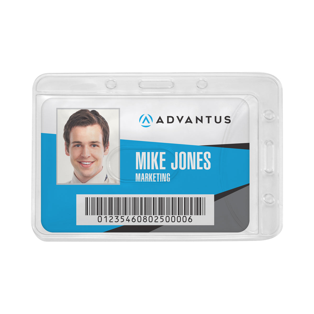 Advantus PVC Badge Holders, Horizontal/Vertical, 50/PK — Shop Advantus