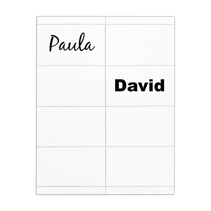 Advantus White Printable Adhesive Badge Stickers, 3⅜in. x 2⅓in, 200/BX